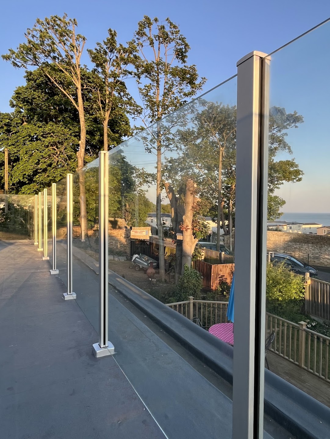 Aluminium and Glass Balustrade