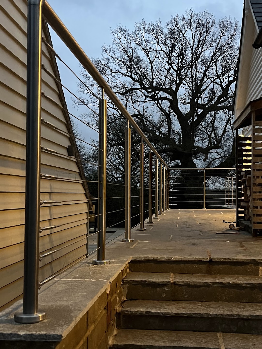 Modular Stainless Steel and Wire Infill