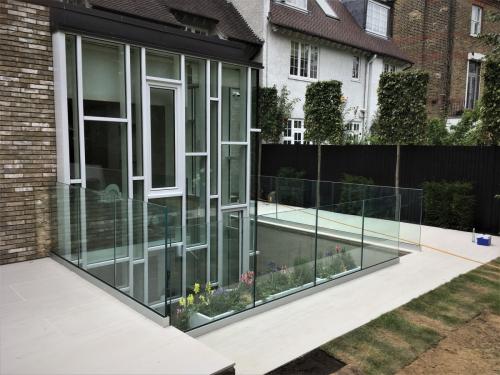 Balcony Installations designed and fitted frameless glass balustrades
